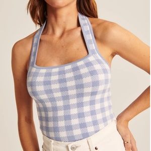 Abercrombie Elevated Knit Slim Halter Tank